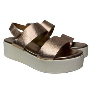 Steve Madden Rachel Women’s Metallic Leather Platform Sandals
